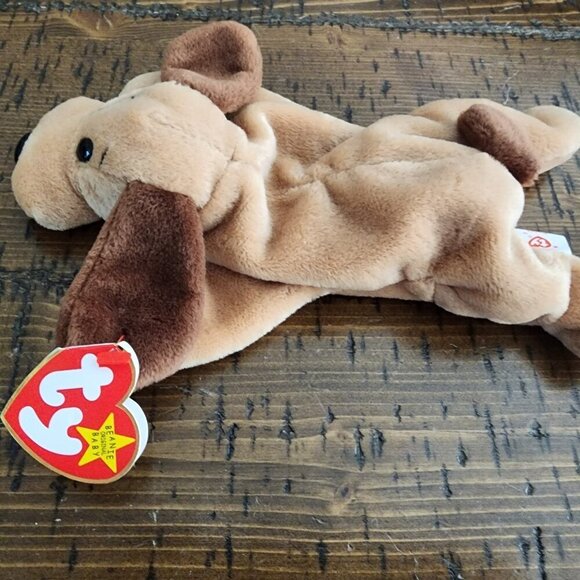 TY Beanie Baby "Bones" the Dog with both Hang/Swing and Tush Tags - Picture 3 of 10